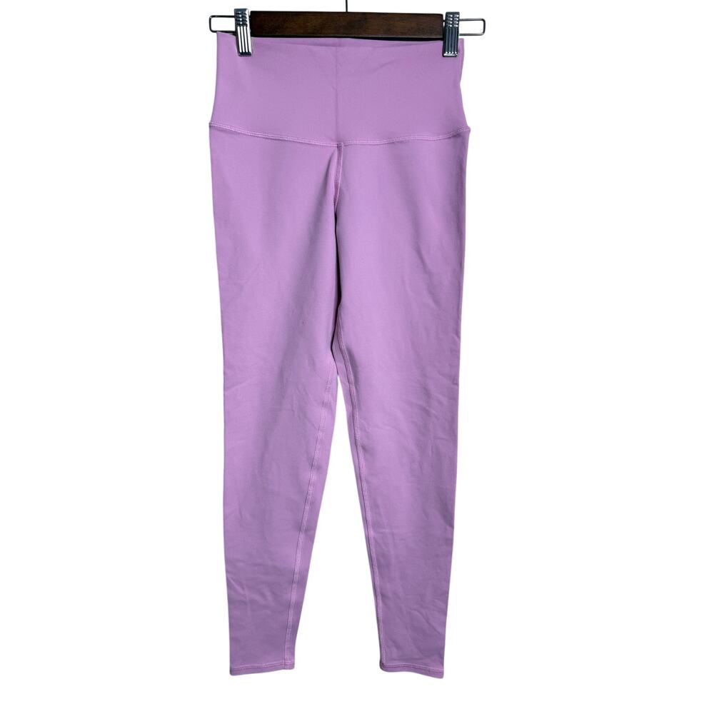 Alo Yoga High-Waist Airbrush Leggings Pink Lavender XS Pilates Athleisure